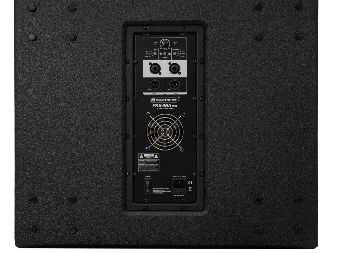 OMNITRONIC PAS-181A MK4 Subwoofer, activo, DSP