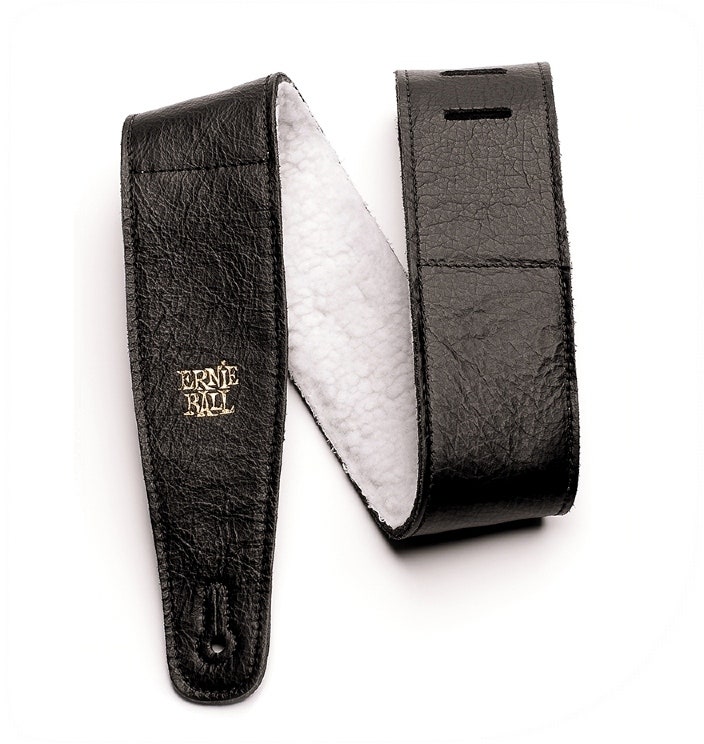 Ernie Ball EB-4137 Correa de piel italiana Black