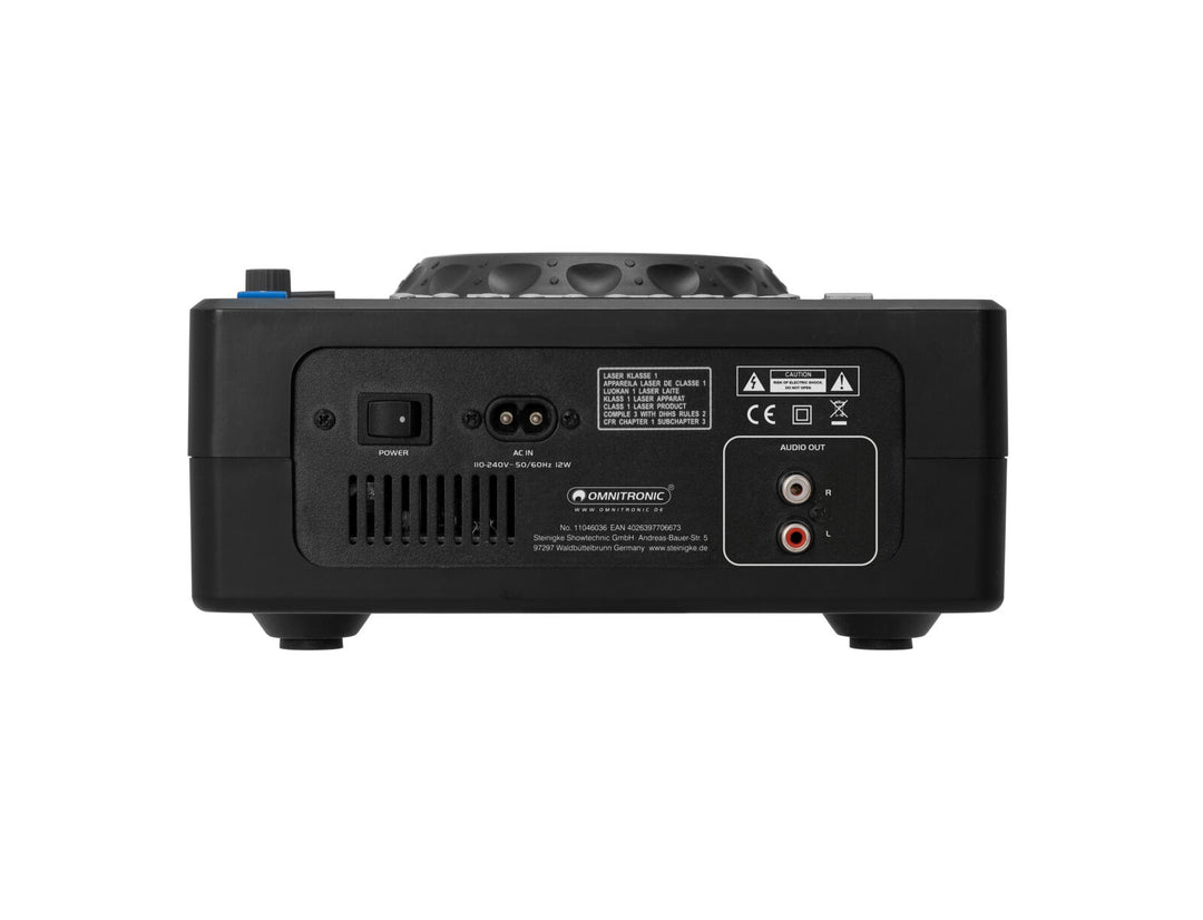 OMNITRONIC XMT-1400 MK2 Reproductor de CD de sobremesa