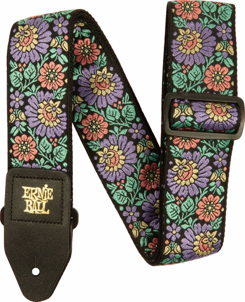Ernie Ball 5340 Evening Bloom, correa jacquard