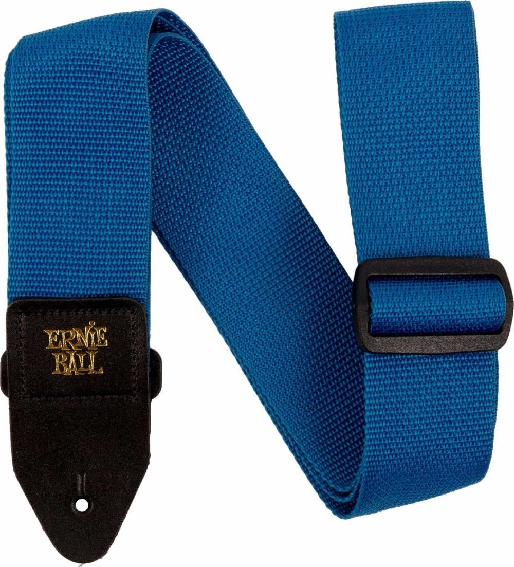 Ernie Ball 5352 Correa PolyPro Guitarras azul perla con Black L