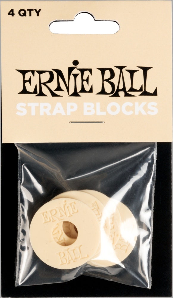 Ernie Ball 5624 Strap Blocks, crema, 4 pc