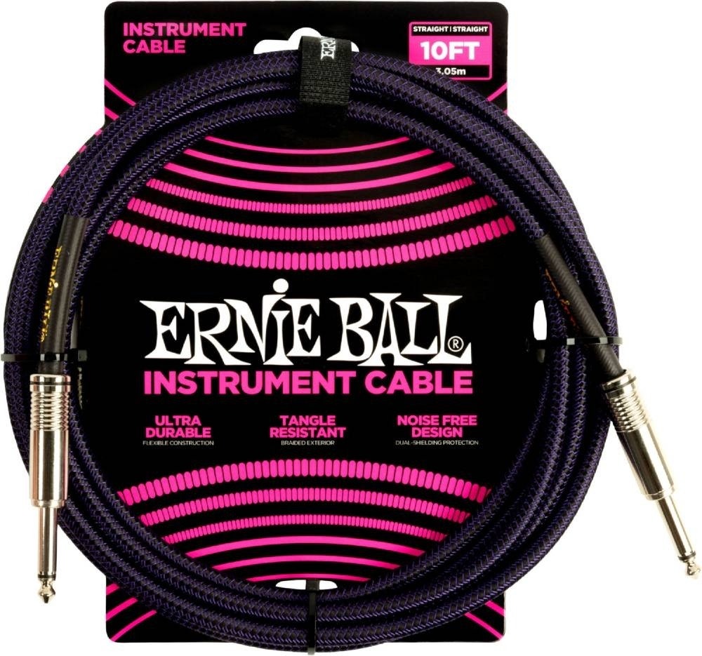 Ernie Ball 6393 Cable de instrumento Black 3 Meter (15 ft) - Bla