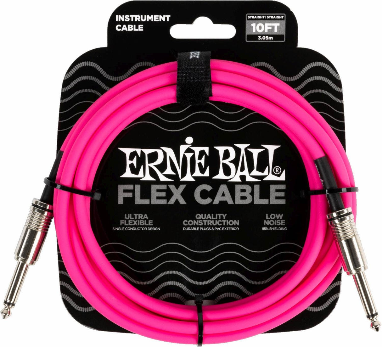 Ernie Ball 6413 FLEX Cable de instrumento 3m - Rosa