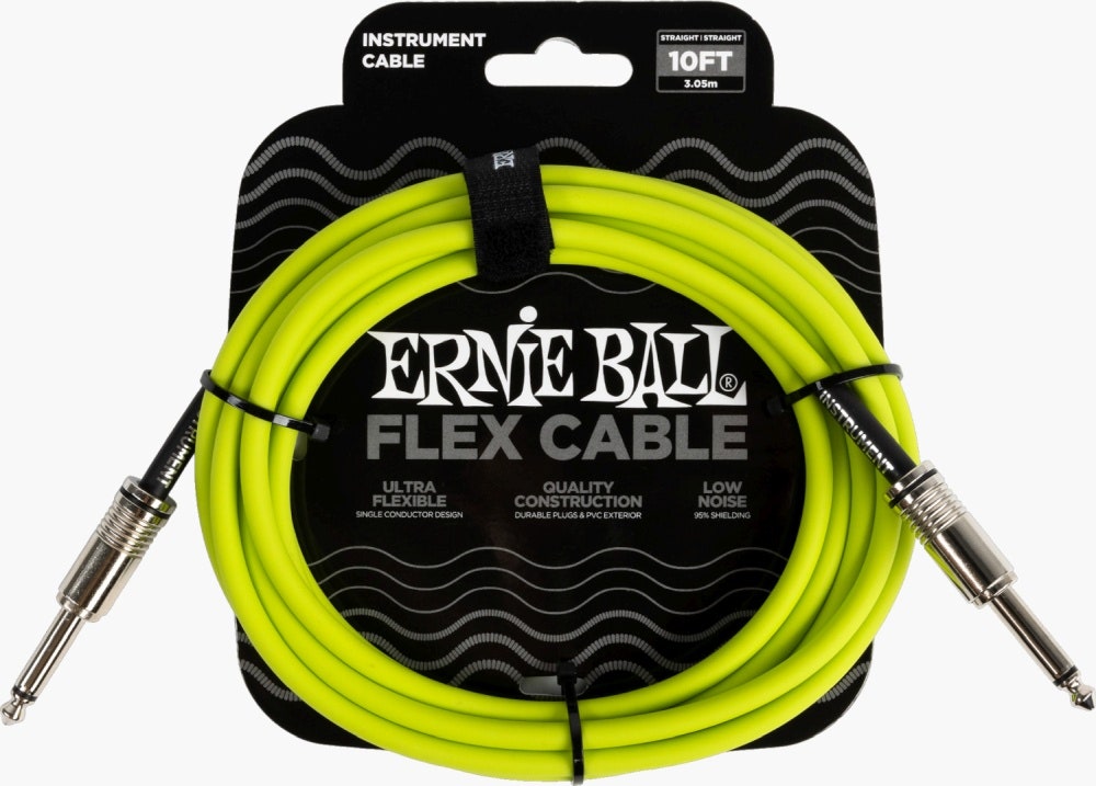 Ernie Ball 6414 FLEX Cable de instrumento 3m - Verde