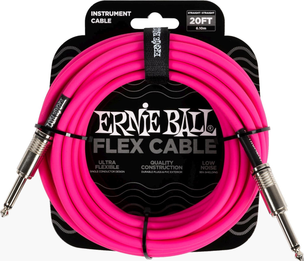 Ernie Ball 6418 FLEX Cable de instrumento 6m - Rosa
