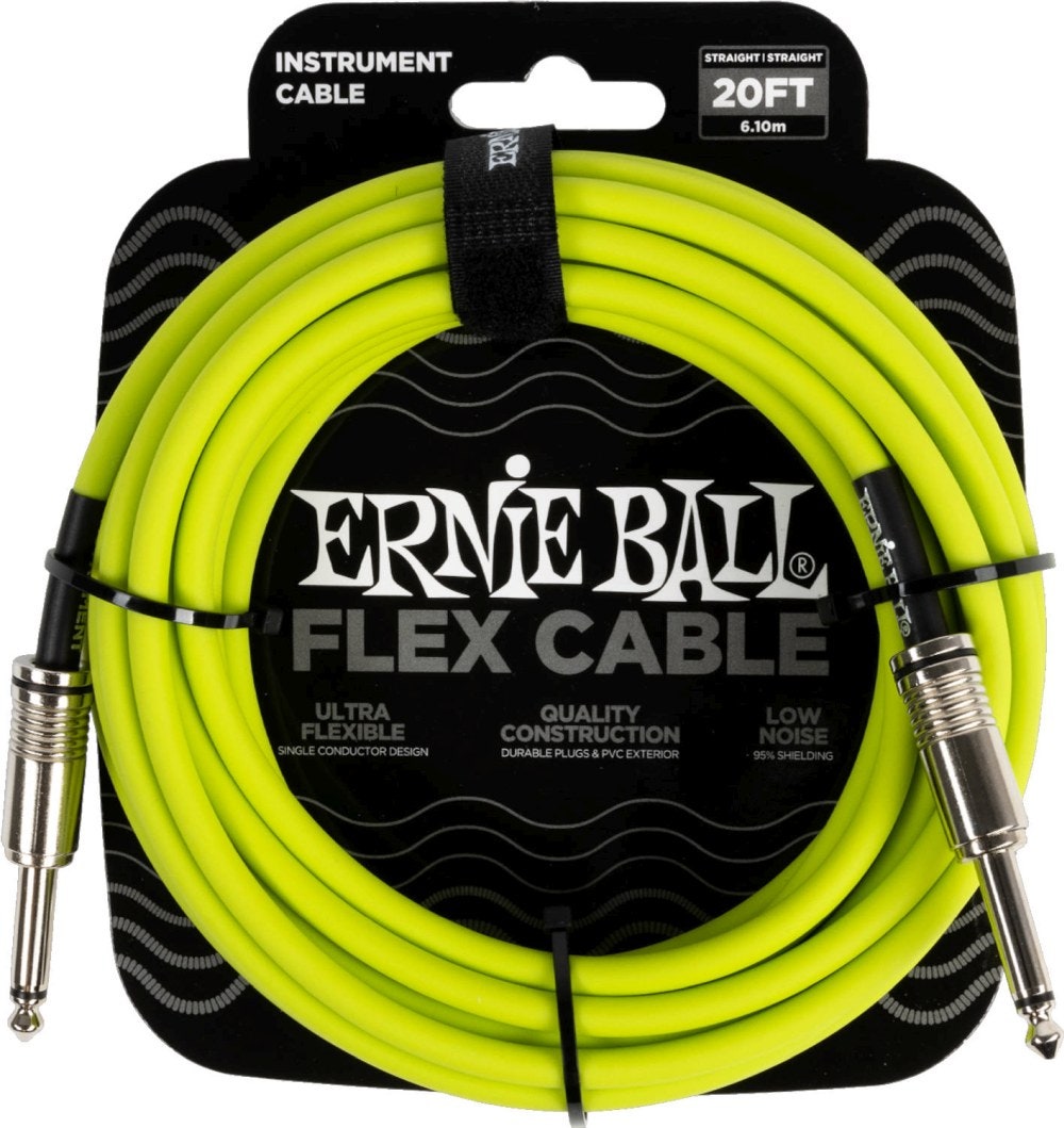 Ernie Ball 6419 FLEX Cable de instrumento 6m - Verde