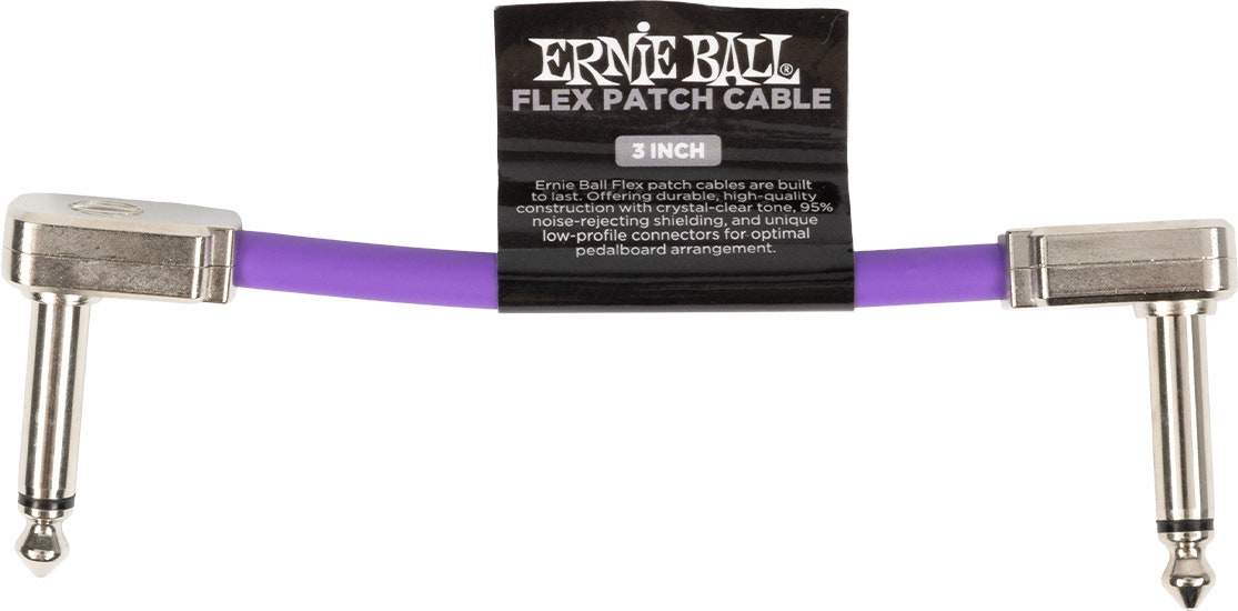 Ernie Ball 6446 Cable patch Flex Morado 7,5cm