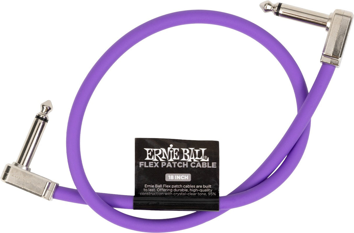 Ernie Ball 6449 Cable patch Flex Morado 45cm