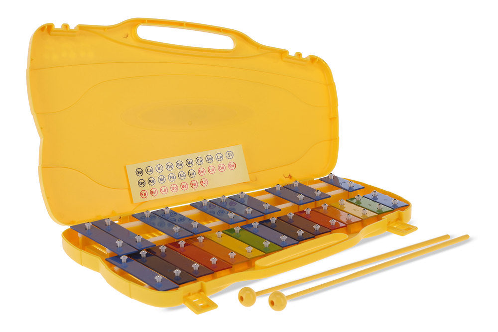 GEWA metalófono, cromático de G5 a G7, teclas de colores