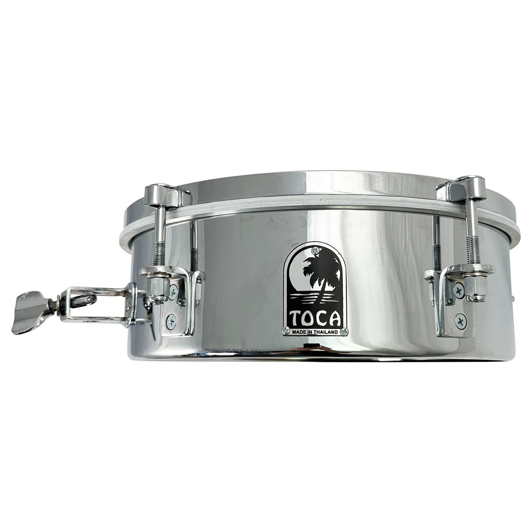 Toca Drumset Add-Ons Timbales - 12" x 4" de acero inoxidable (T-412-SS)
