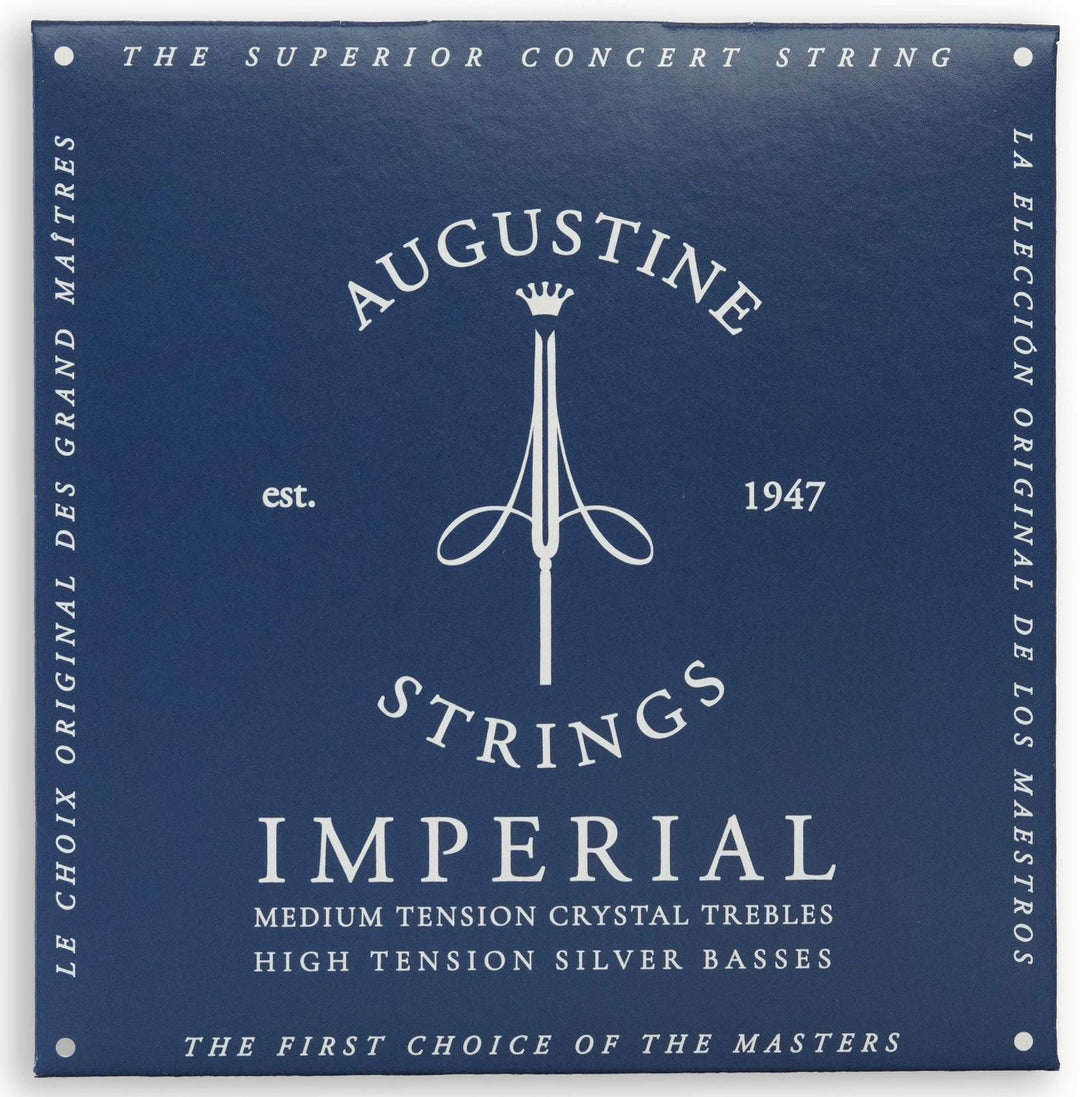 Cuerdas Augustine para guitarra clásica Imperial Crystal Nylon medium - set Imperial Blue (medium/high)