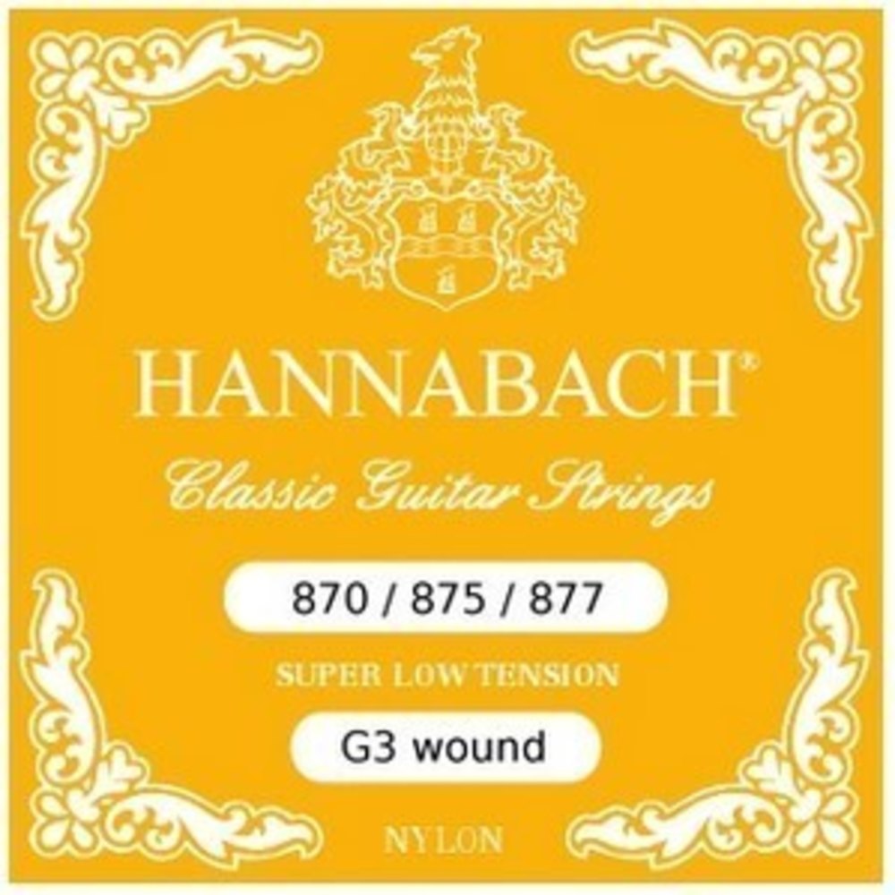 Hannabach 870SLT cuerda G3 con entorchado KVS, super low tension