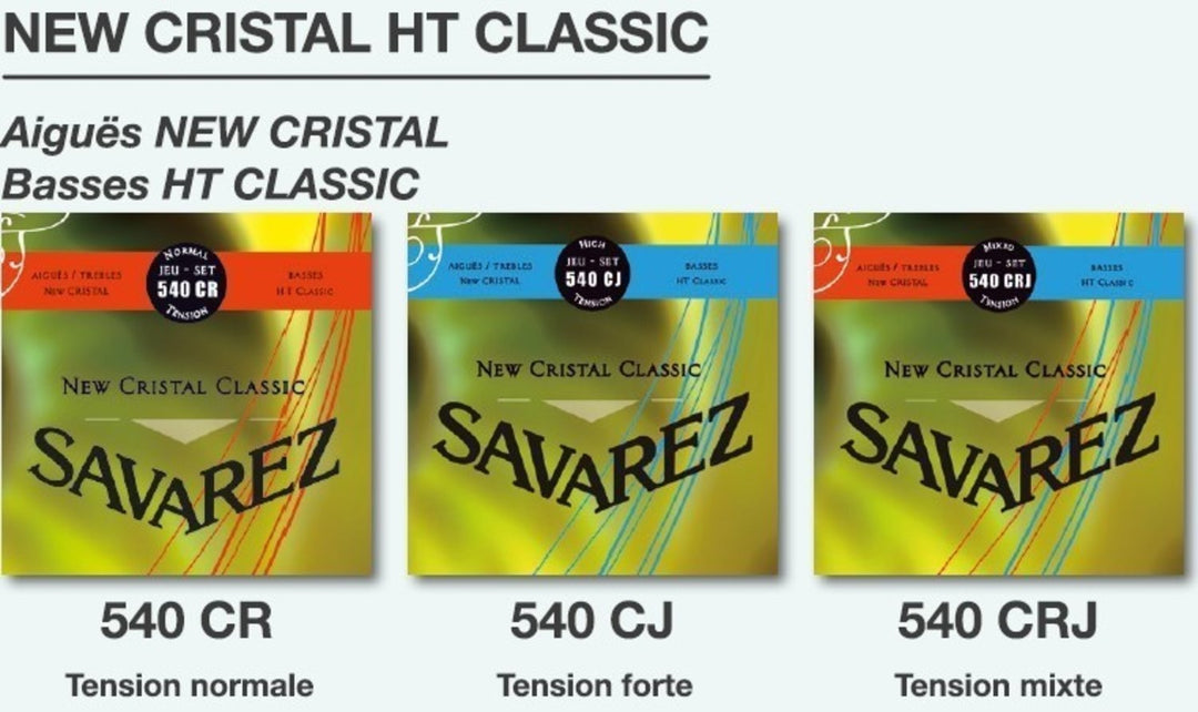 Cuerdas Savarez para guitarras clásicas New Cristal Classic - Set (540CRJ)