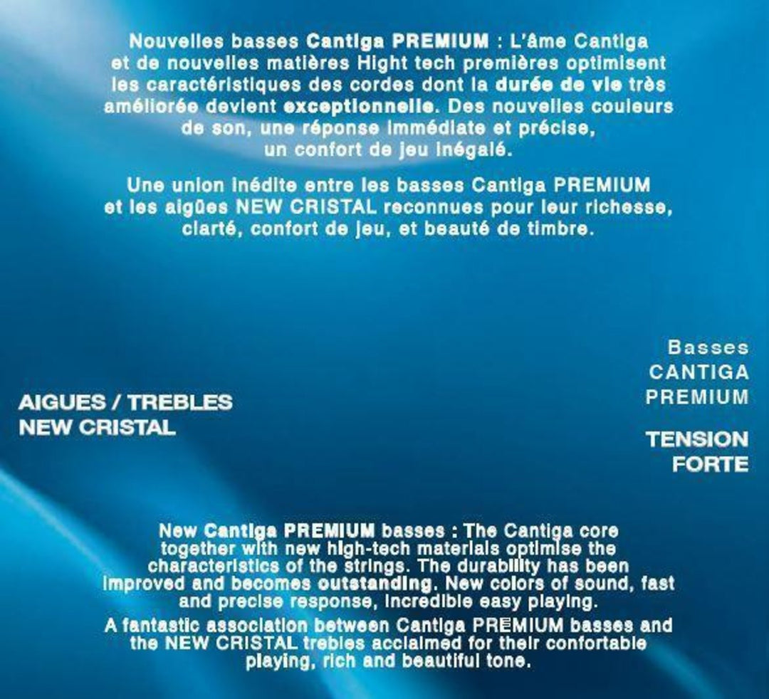 Savarez Cuerdas para guitarras clásicas New Cristal Cantiga Premium - Set high (510CJP)