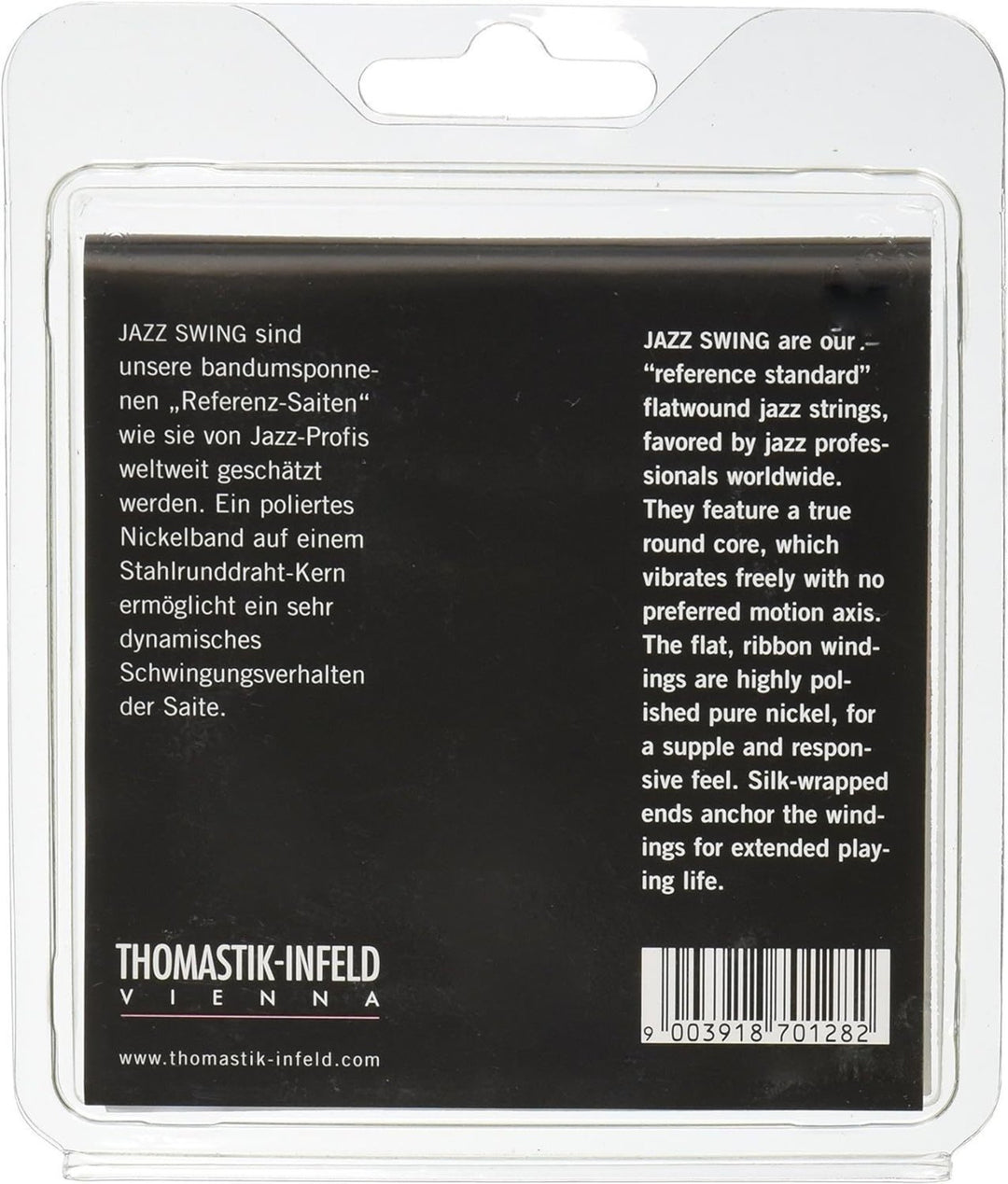 Thomastik-Infeld cuerdas para guitarra eléctrica Jazz Swing Series Nickel Flat Wound - Set 011 flatwound (JS111)