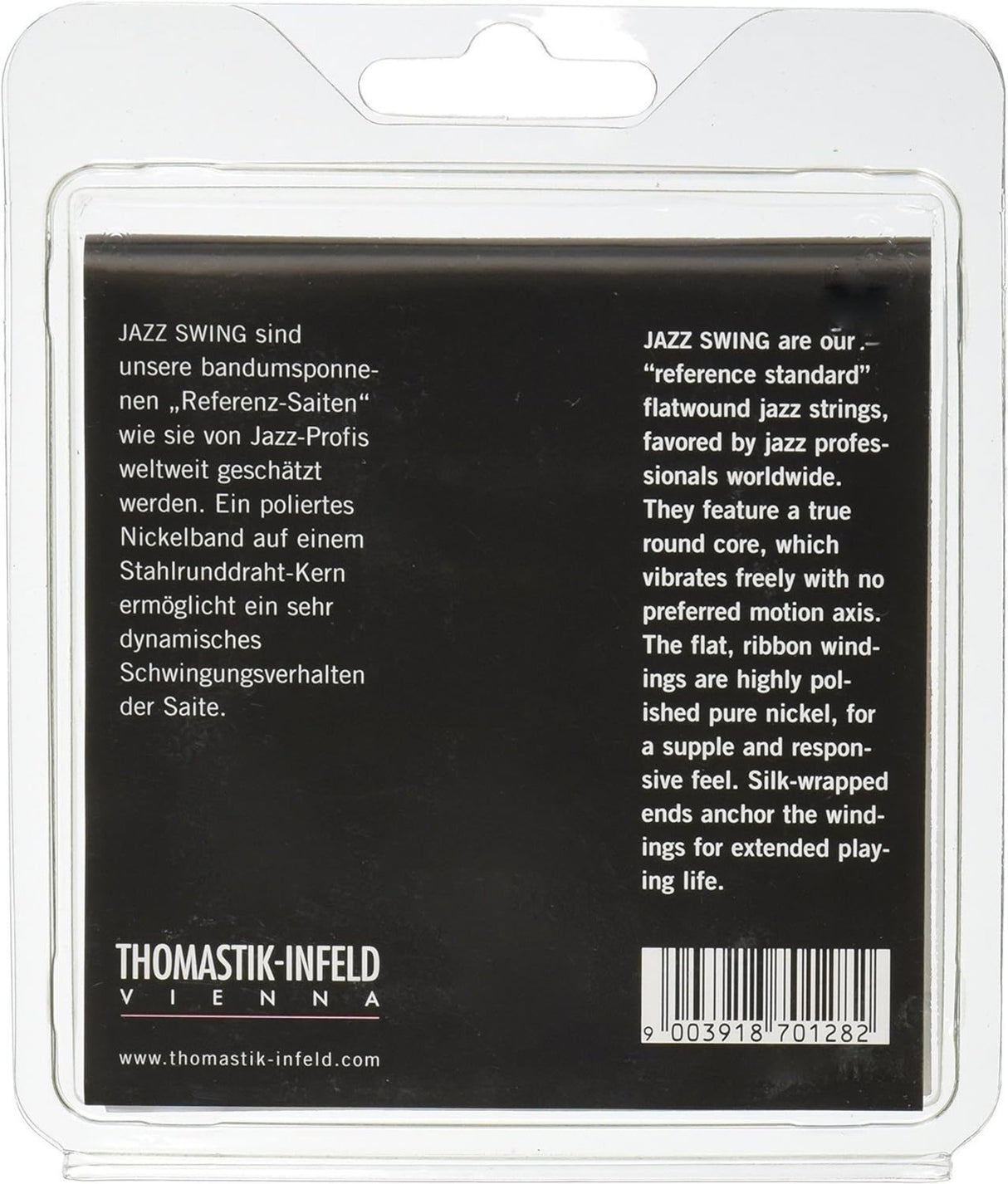 Thomastik-Infeld Strings for E-guitar Jazz Swing Series Nickel Flat Wound - Set 011 flatwound (JS111)
