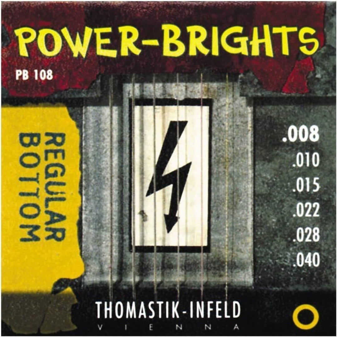 Cuerdas Thomastik-Infeld para guitarra eléctrica Power Brights Series - Set 008 (PB108)