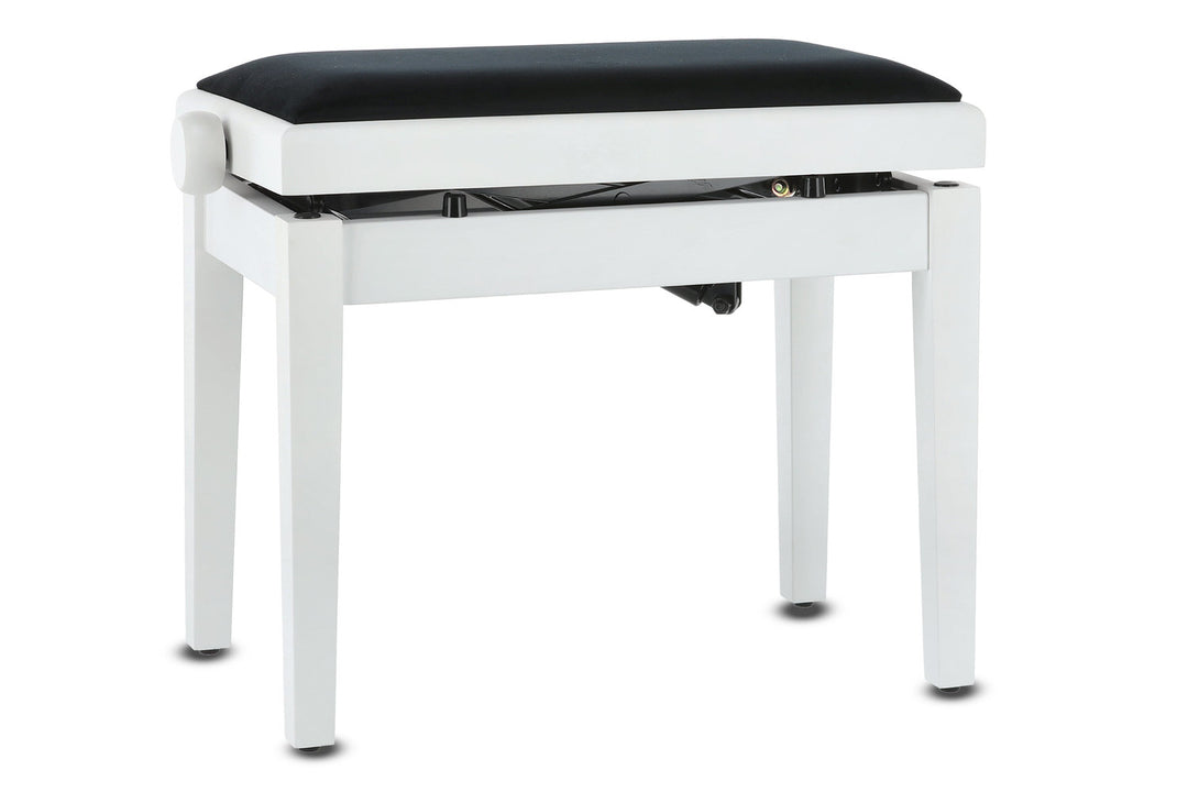 GEWA Banqueta de piano Deluxe Autolift - White mate