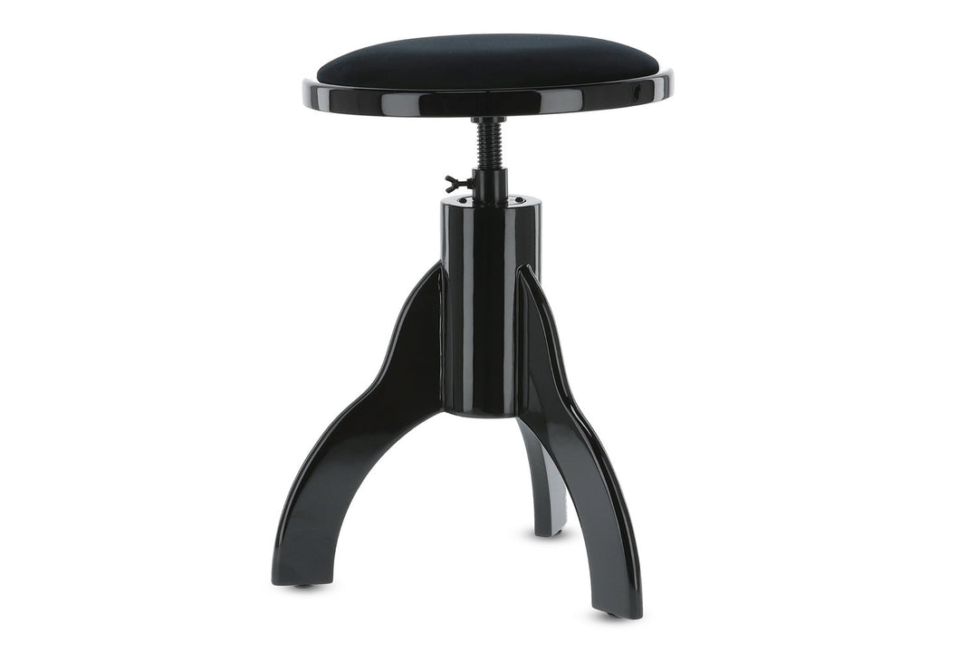 GEWA Silla de piano Deluxe - Black highgloss