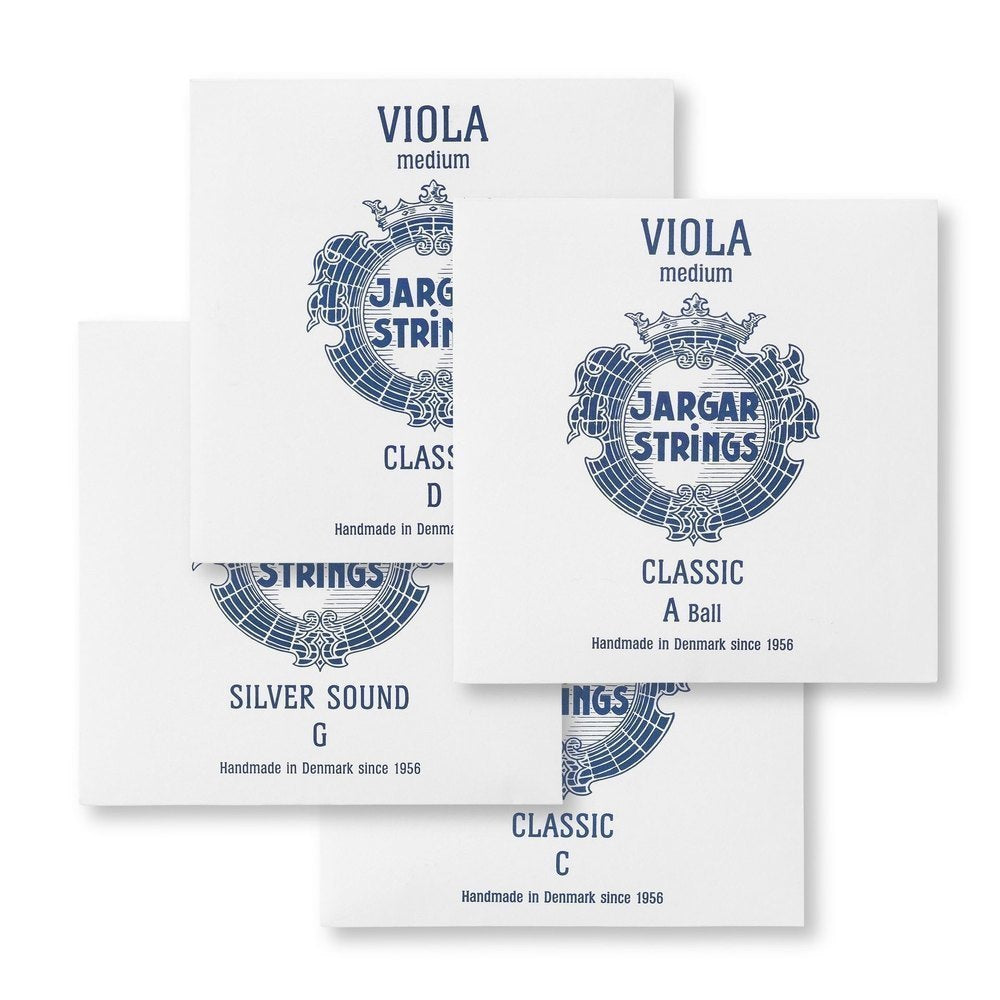 Jargar Classic juego de cuerdas para viola, acero cromado, medium