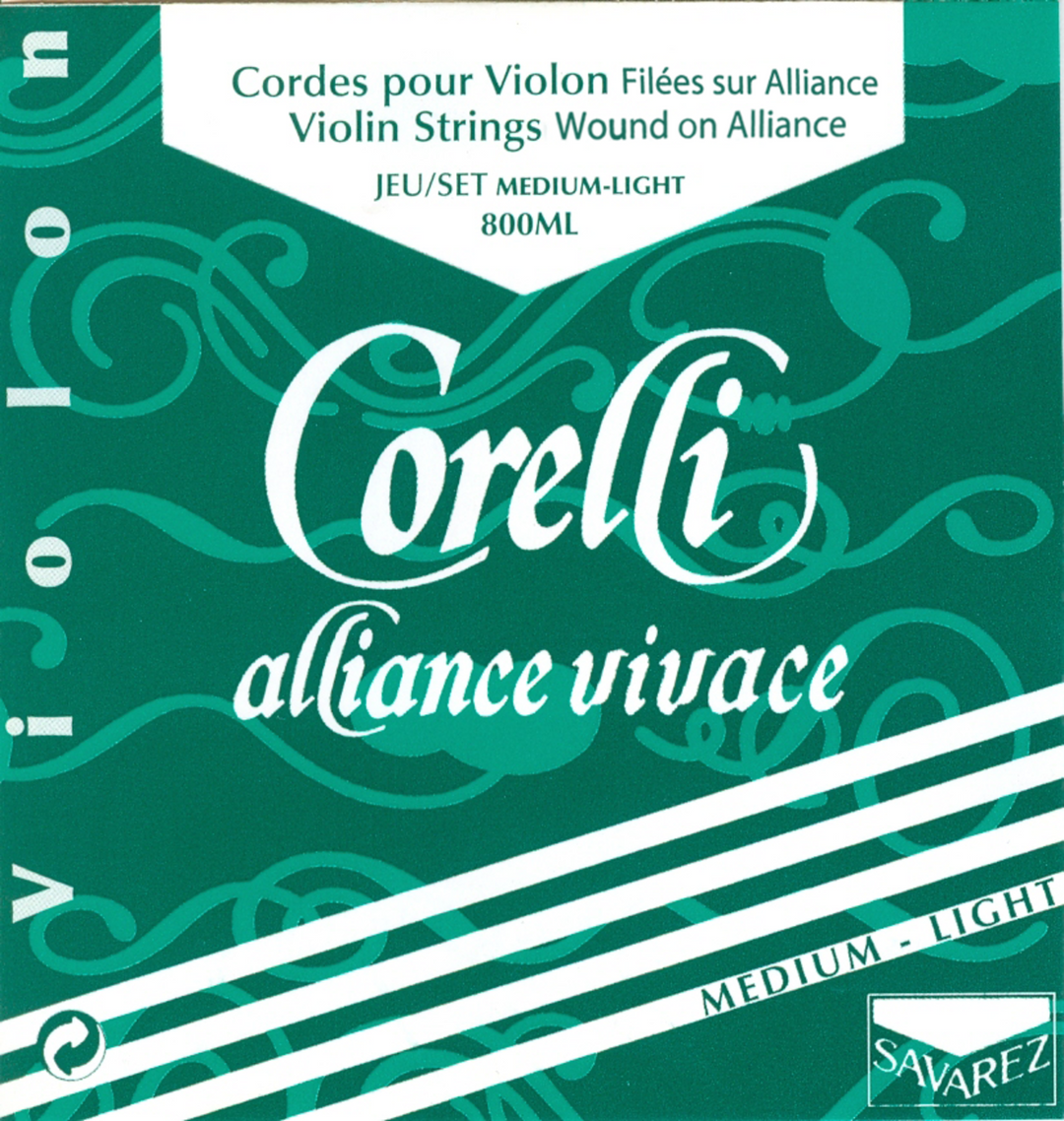 Cuerdas para Violines Corelli Alliance Vivace - Medium-light 800ML