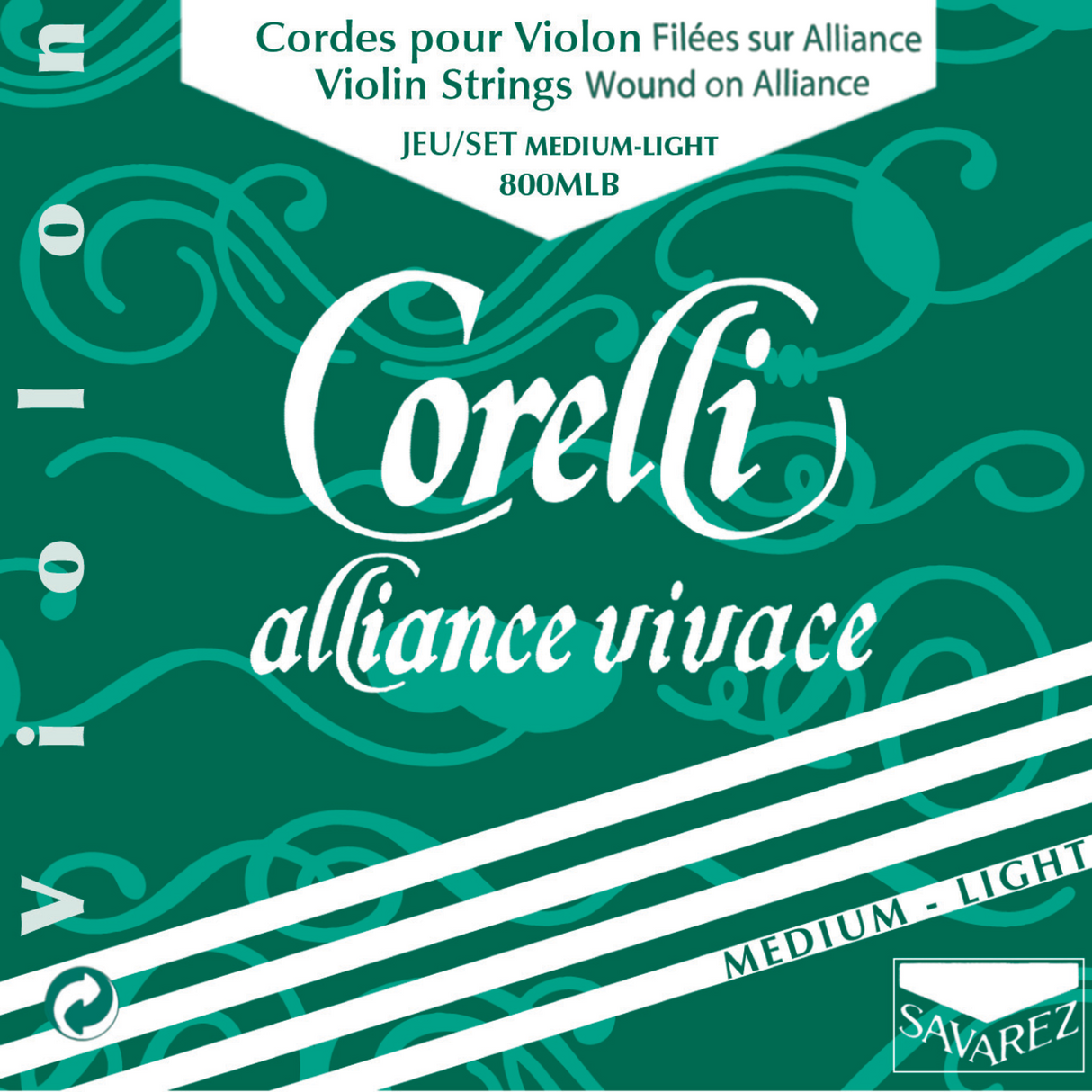 Corelli Violin strings Alliance Vivace - Medium-light 800MLB