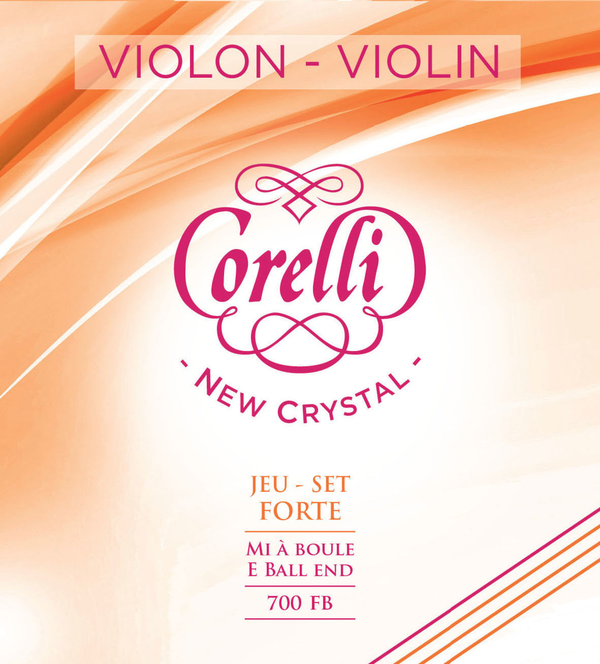 Corelli Violin strings New Crystal - Forte (700FB)