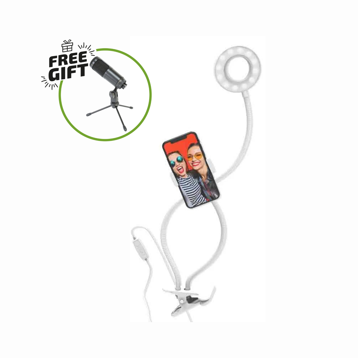 Digipower Kit de vlogging For You 3" Ringlight con control remoto