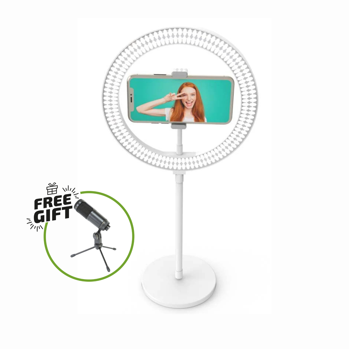 Digipower Mi Historia 10" Anillo de Luz de Escritorio con Control Remoto