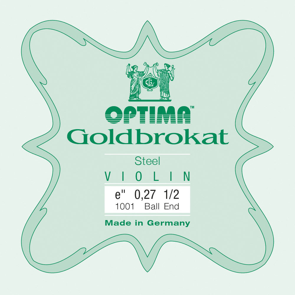 Optima Goldbrokat cuerda E para violín 1/2, 0,27 mm, con bola