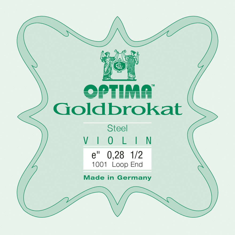 Optima Goldbrokat cuerda E para violín 1/2, 0,28 mm, bola