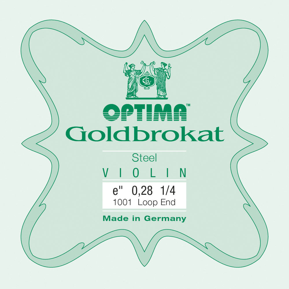 Optima Goldbrokat cuerda E para violin 1/4, 0,28 mm, bucle
