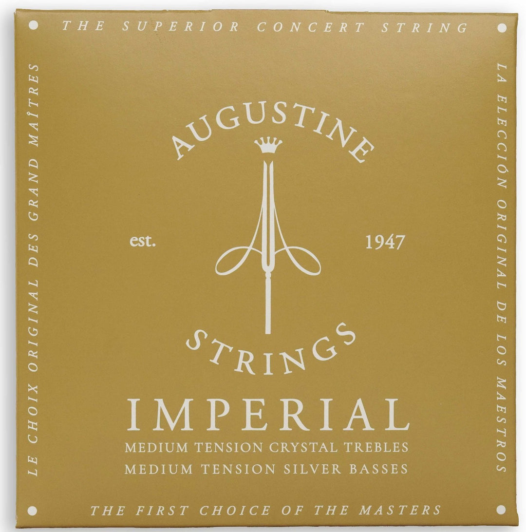 Cuerdas Augustine para guitarra clásica Imperial Crystal Nylon medium - Juego Imperial Black (medium/low)