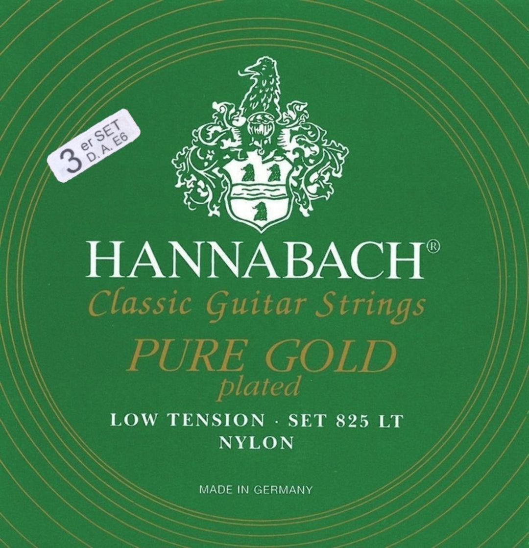 Hannabach Strings para guitarra clásica Serie 825 Low tension specialized gold plated - 3er Bass low (8257LT)
