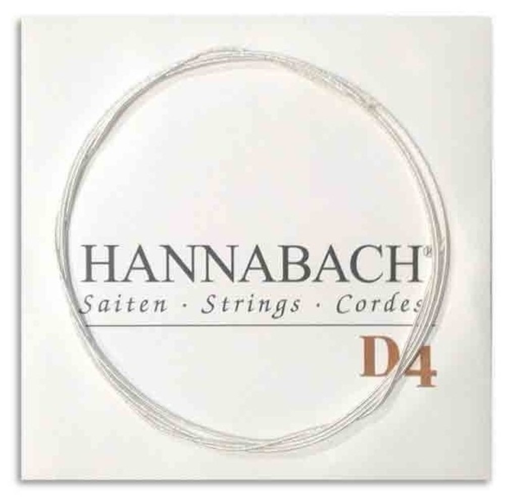 Hannabach 890 3/4 cuerda de bajo D4 para guitarras para niños, tensión medium