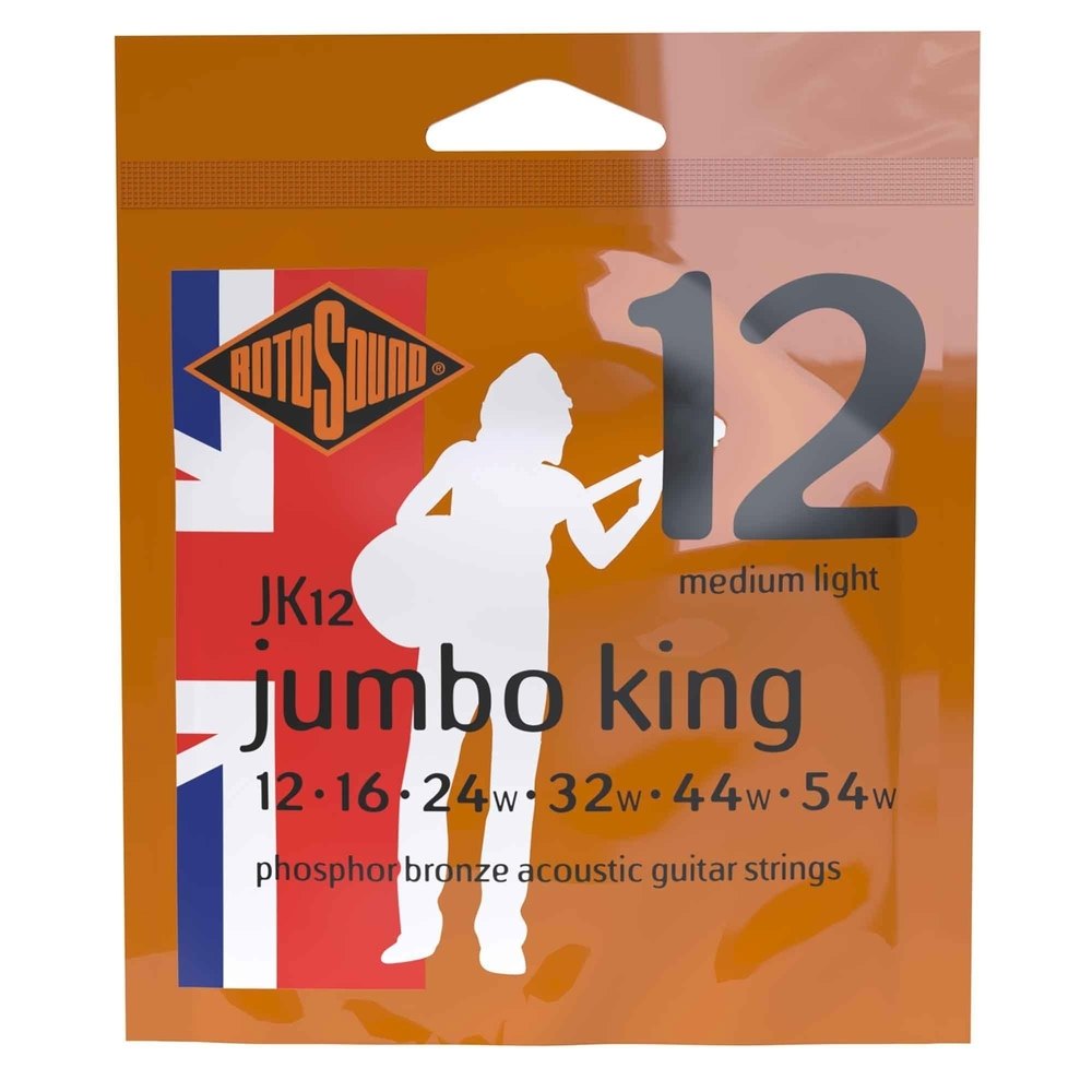 Cuerdas de guitarra western Rotosound Jumbo King JK12 12-54