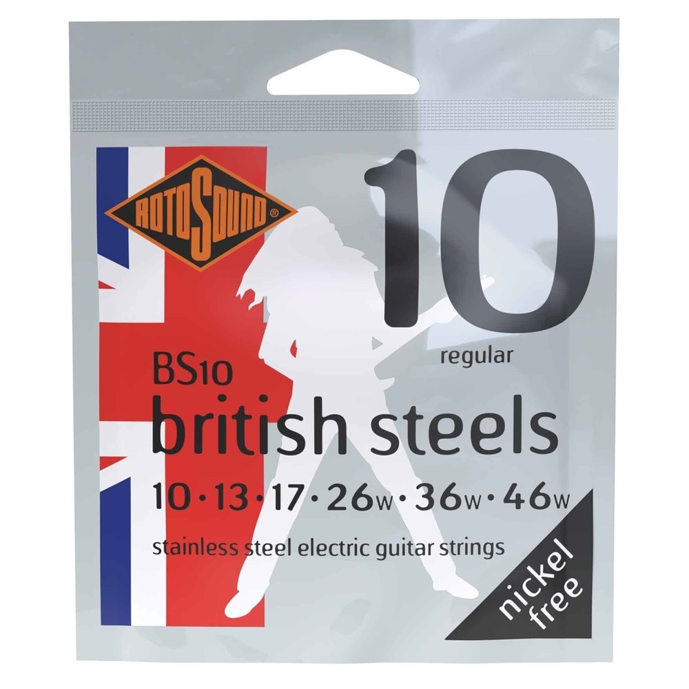 Rotosound British Steels BS10 cuerdas para guitarra eléctrica 10-46
