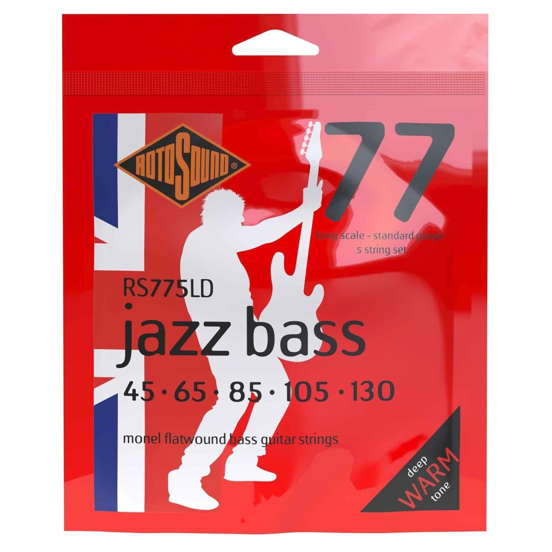 Cuerdas para Jazz Bass Rotosound Jazz Bass 77 - Set 5-string Flatwound Standard 45-130 (RS775LD)