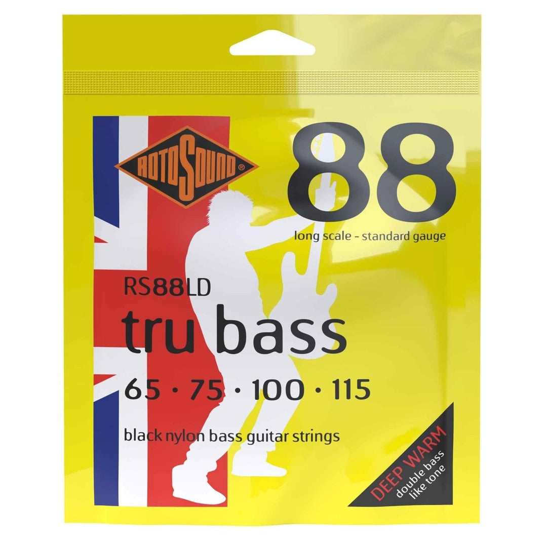 Rotosound E-Bass Strings Tru Bass 88 - Set de 4 cuerdas, escala medium (32"/810mm) hasta escala larga (34"/860mm) (RS88LD)