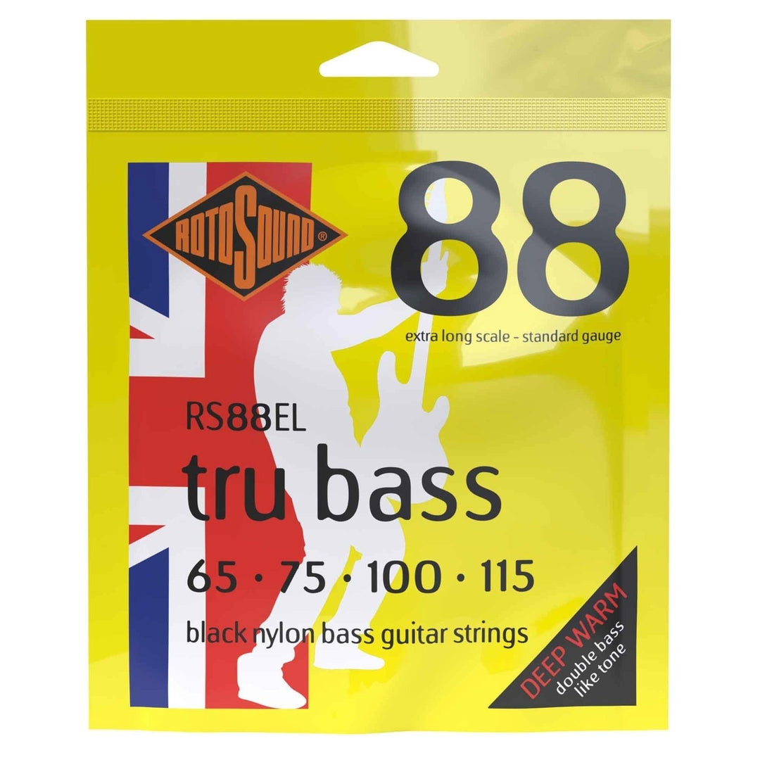 Cuerdas para bajo Rotosound E-Bass Strings Tru Bass 88 - Set de 4 cuerdas Extra Long // longitud de escala extra larga (33.5"/850mm a 36"/915mm) (RS88EL)