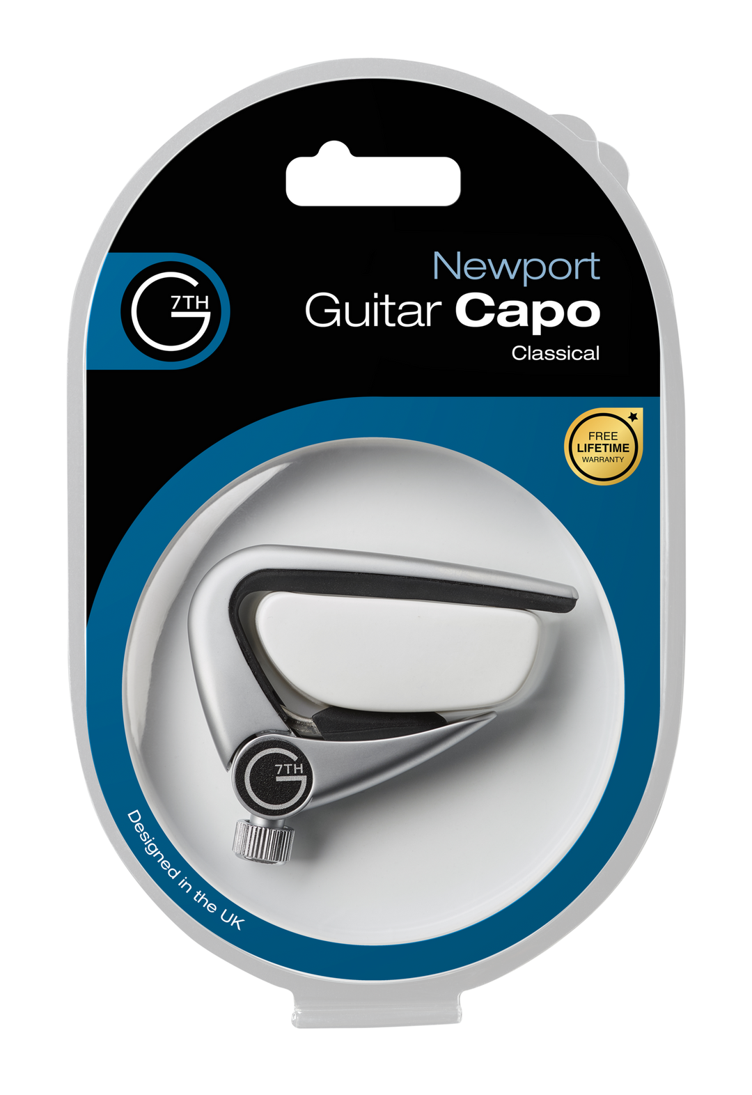 G7th Capo Newport - Guitarra clásica, plateada (C33013)