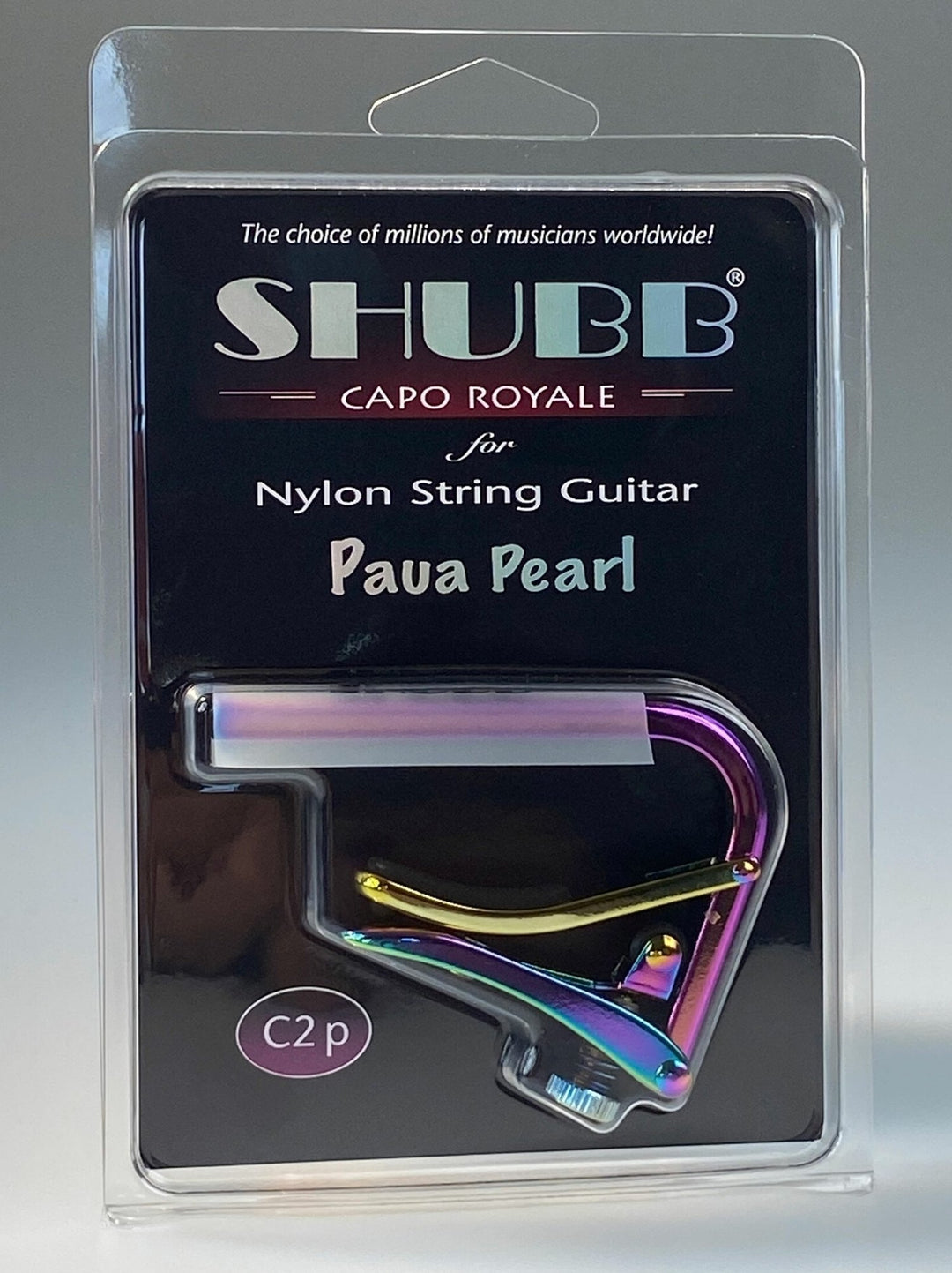 Shubb Capo Standard Capo - Guitarra clásica nácar paua (C2P)