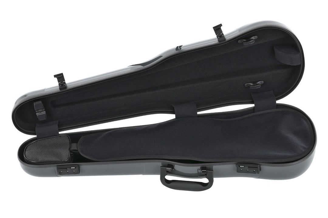 GEWA Estuches de violín con forma Air 1.7 - gris de alto brillo