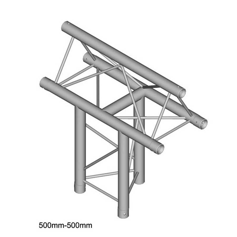 DuraTruss DT 23-T37V pieza en T vertical de 3 vías hacia arriba