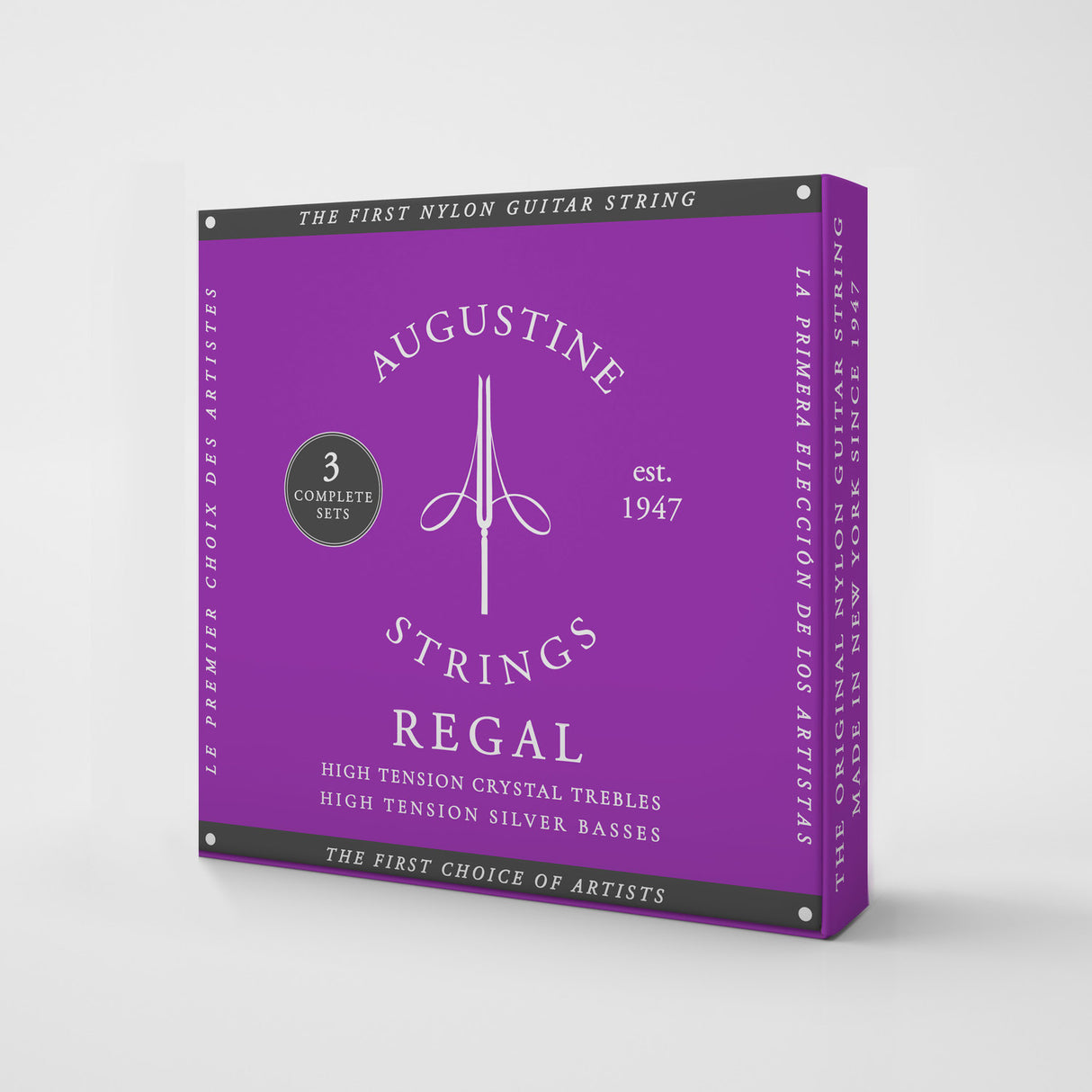 Augustine Strings for classic guitar Regal Crystal Nylon high - 3 x Set Regal Blue (high/high)