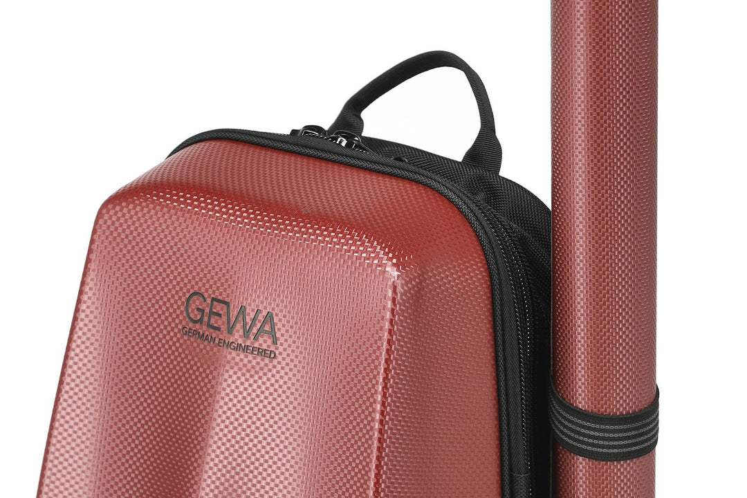 Mochila GEWA para estuche de violín Space Bag - Rojo 4/4 - 3/4 (33 x 67 (con estuche para arco 79 ) x 19 cm)