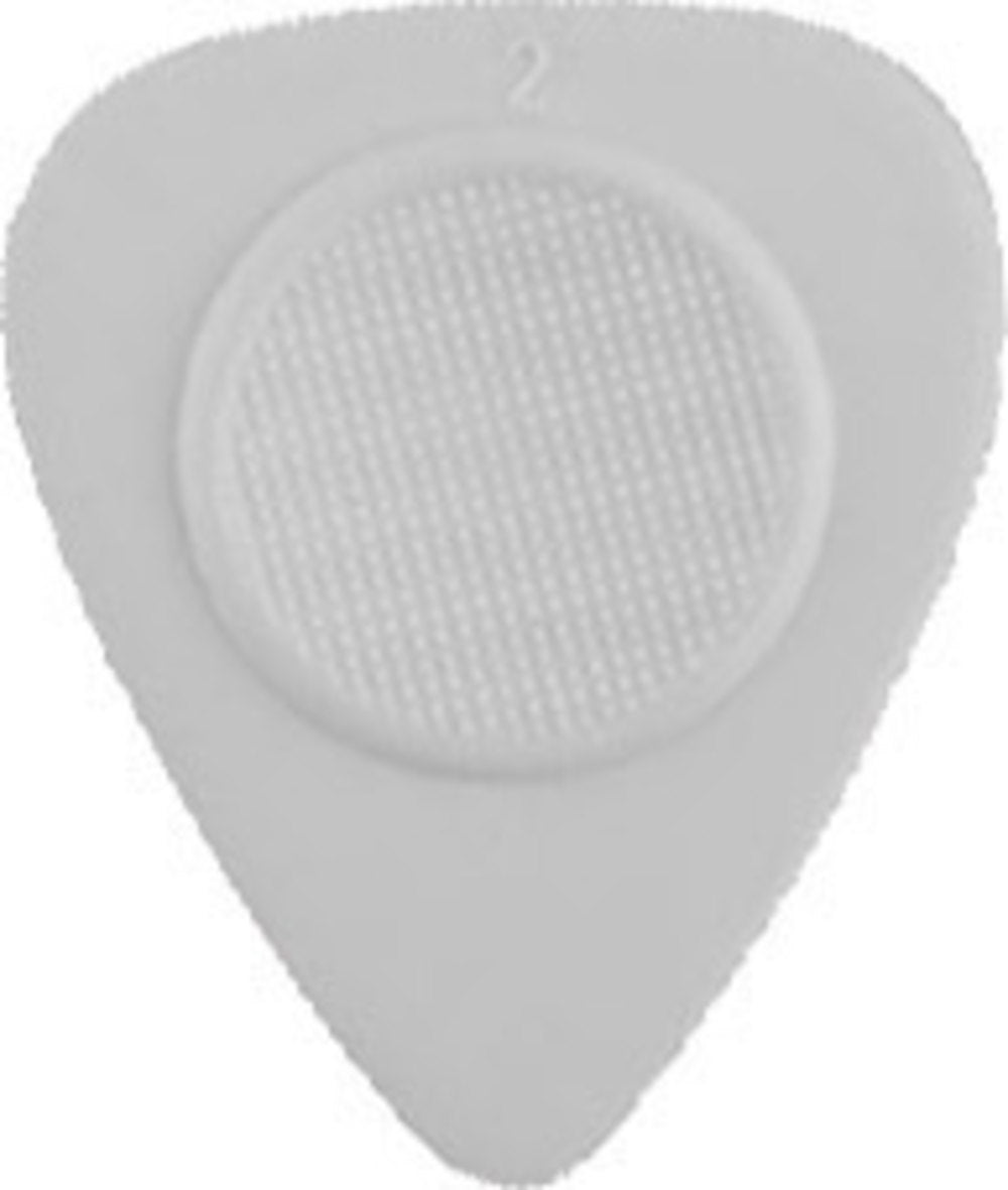 Heriba Thumb Rest púas de nailon, forma de corazón, grises, 12 unidades