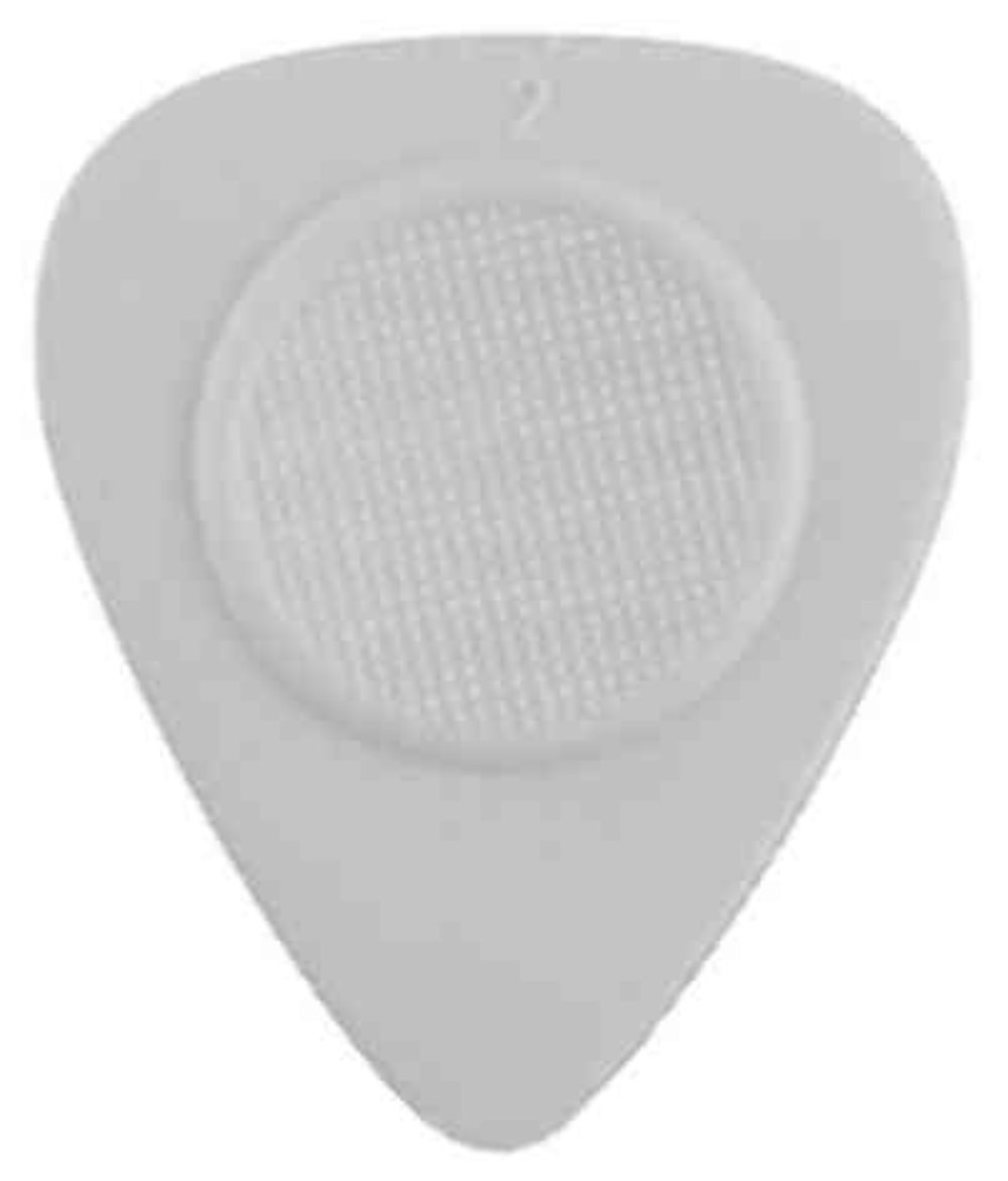 Heriba Thumb Rest púas de nailon, forma de corazón, grises, 12 unidades