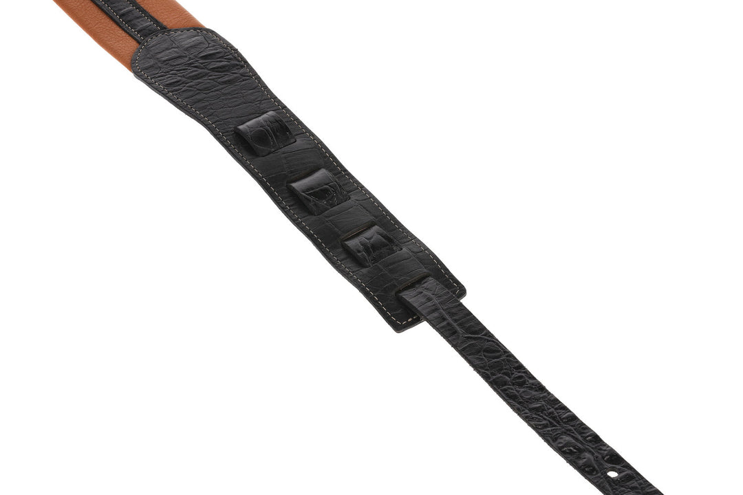 GEWA Straps para Guitarras Prestige 65 acolchada Security Locks - dry sand/black